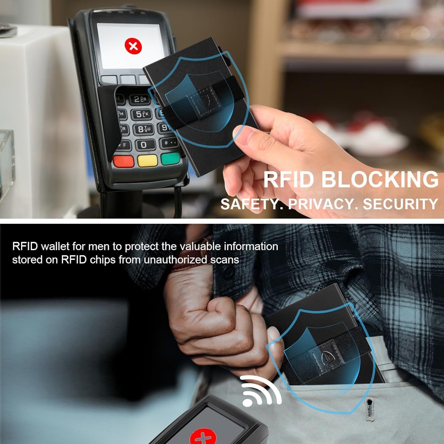 TOYFID Slim Wallet Card holder | RFID Wallet