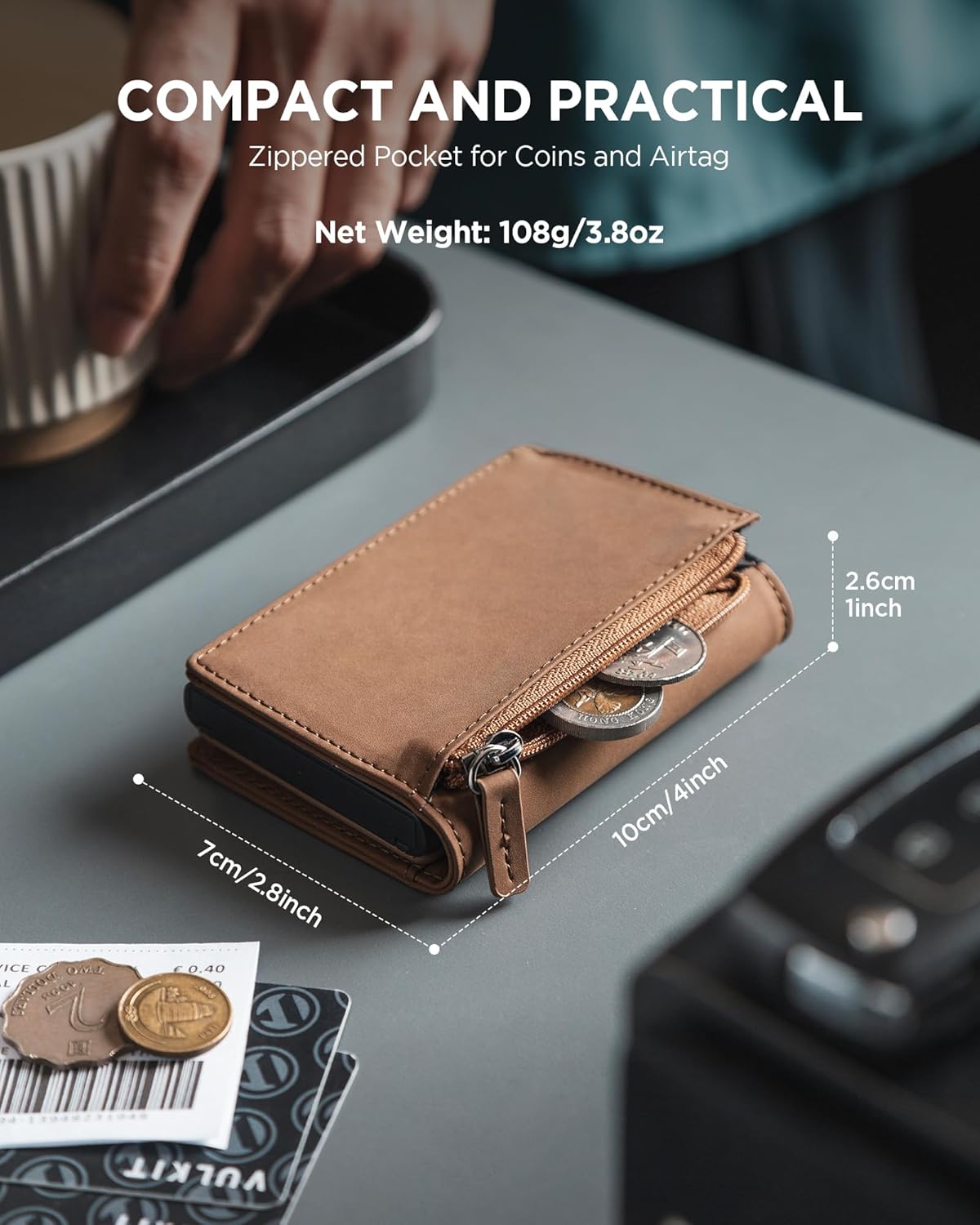 VULKIT Card Holder With Card Window | RFID Wallet